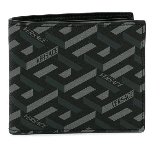 Versace Porte-cartes La Greca Small Wallet schwarz
