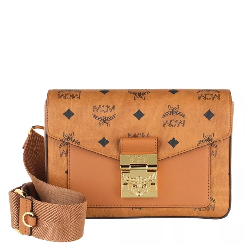 MCM Viktor Crossbody Small Cognac Crossbody Bag