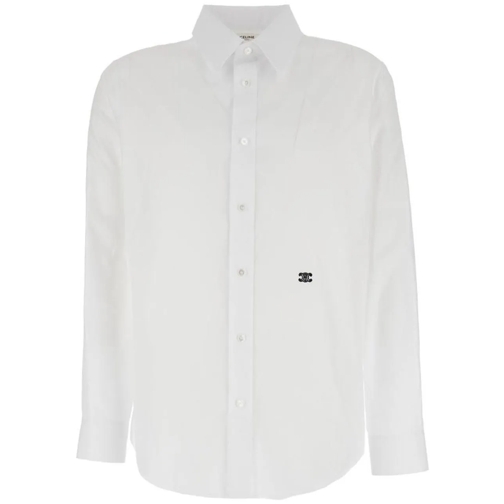 Celine Legere Oberteile C\u00E9line Cotton Poplin Loose Shirt weiß