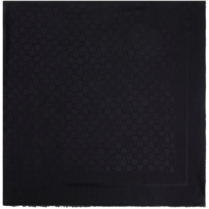 Elisabetta Franchi Écharpe en laine Scarfs Black schwarz