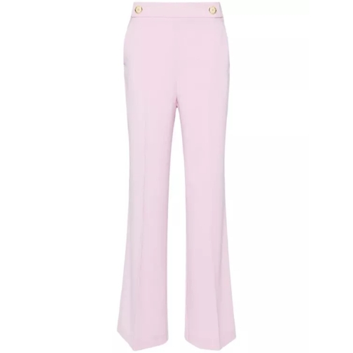 Pinko Blush Pink Crepe Texture Pants Pink 