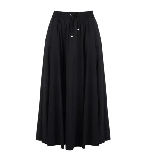 Herno Stretch Nylon Long Skirt Black 