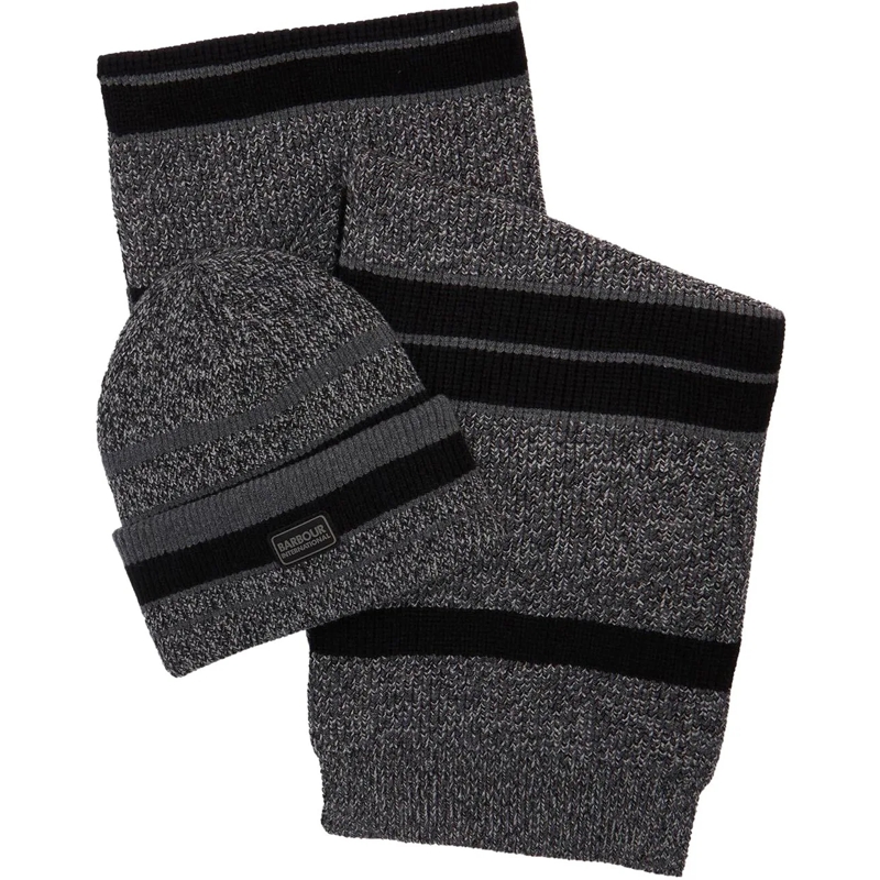 Barbour Wollschal Scarfs Blackgrey mehrfarbig