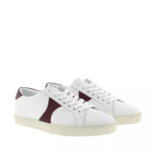 Celine Triomphe Low Lace-Up Sneakers Calfskin White/Burgundy Low-Top Sneaker