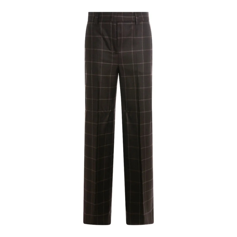 Incotex  Brown Wool Pants Brown