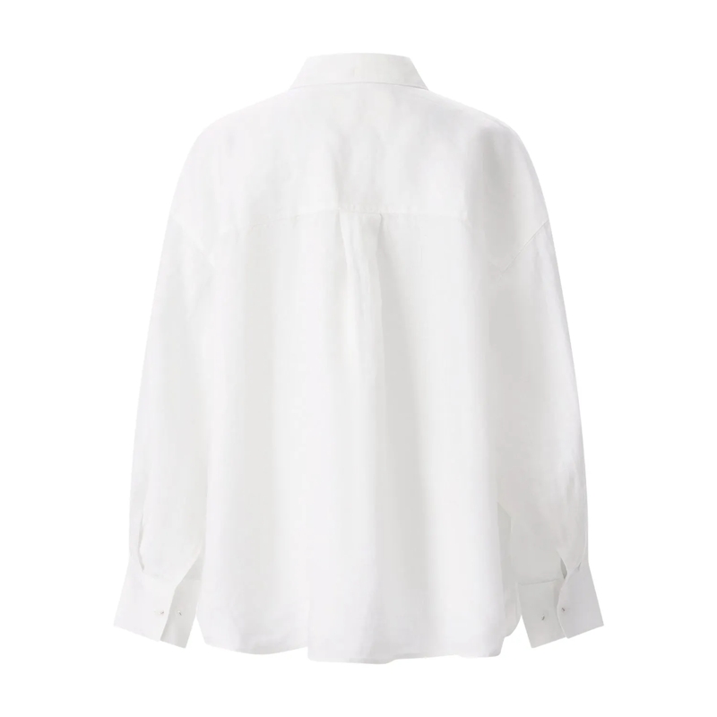 Closed Bluse Hemdbluse aus Leinen weiß(Image 2)