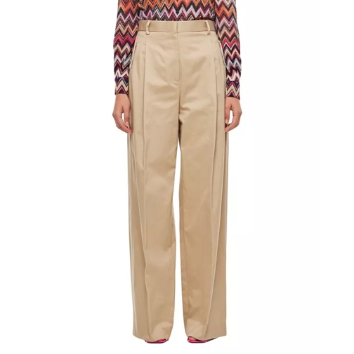 Lanvin  Wide-Leg High Waisted Pants Neutrals