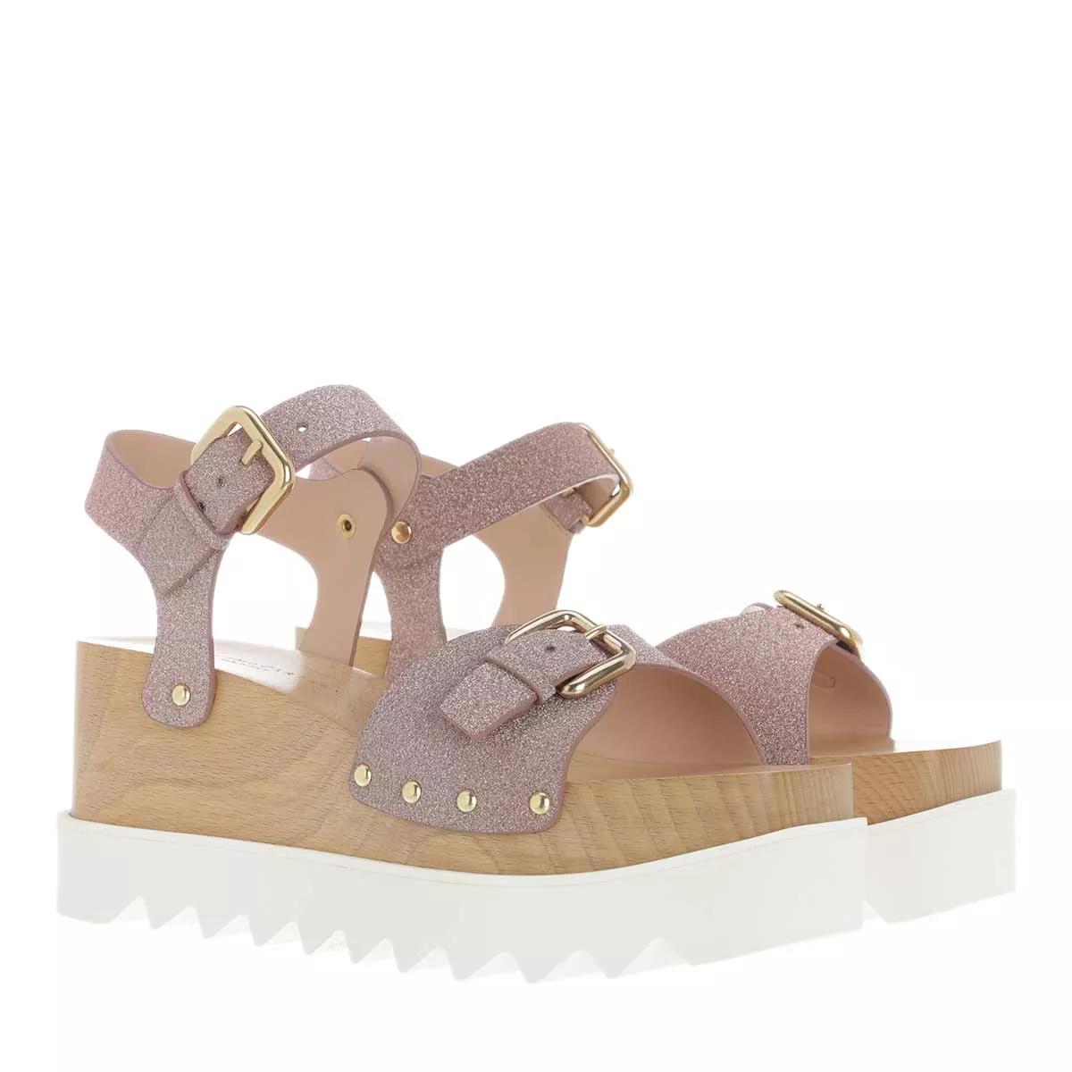 Stella McCartney Sandalen & Sandaletten - Elyse Glitter Sandals - Gr. 41 (EU) - in Gold - für Damen