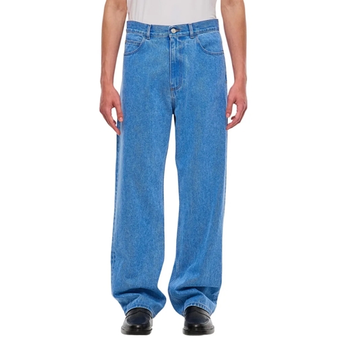 Marni Jeans Cotton Denim Trousers Blue