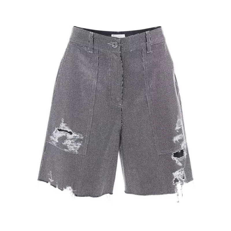 J.W.Anderson Short décontracté Studded Cotton Shorts Black