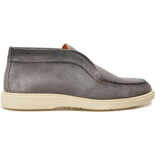 Santoni Low-Top Sneaker Half Hoge Instapper Grijs grau