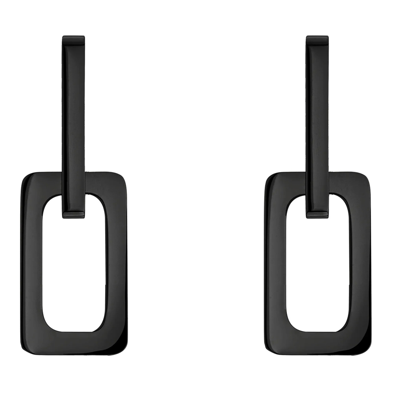 Liebeskind Berlin Ohrstecker Edelstahl The Mini Link schwarz(Image 3)