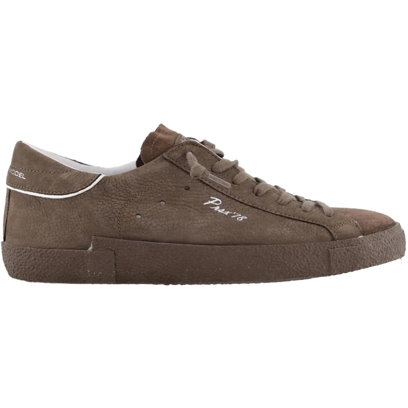 Philippe Model Low-Top-Sneaker Heren Prsx Low Sneaker Bruin braun