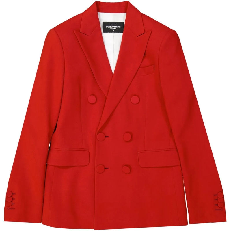 Dsquared2 Overgangsjas Dsquared2 Double-Breasted Jacket rot
