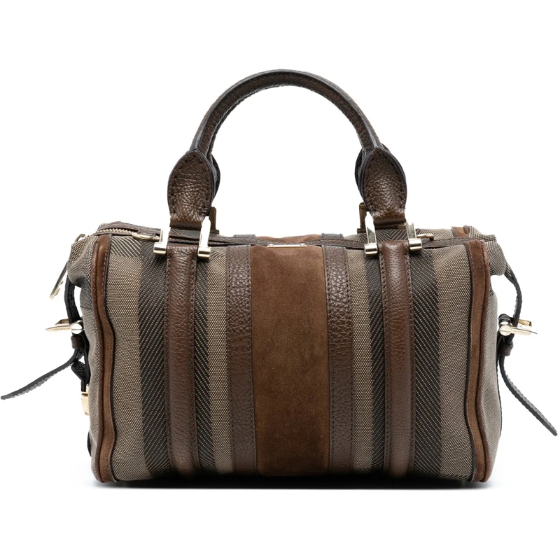 Burberry Schultertasche Canvas Nevinson Bowling Bag braun