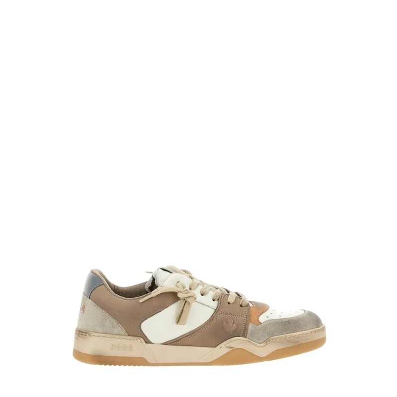 Dsquared2 Lage-top sneaker Sneaker Spiker im Used Look Braun(Image 3)