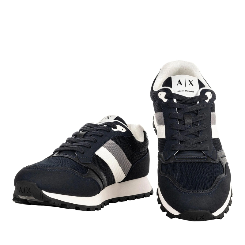 Armani Exchange Low-Top-Sneaker SNEAKER DROP MICROSUEDE 1er Pack blau(Image 3)
