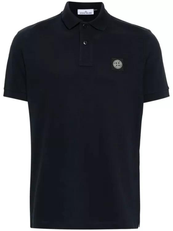 stone island polo shirt blue