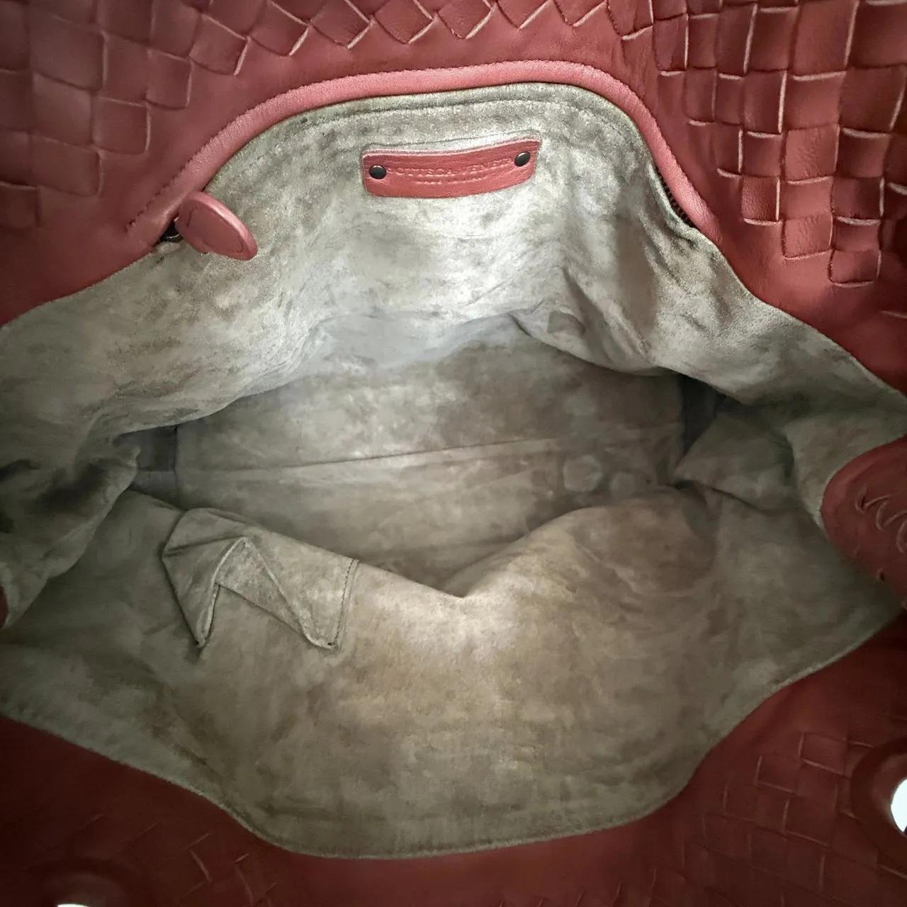 Thumbnail - Bottega Veneta Shopper - Bottega Veneta Garda Tote Bag Intrecciato Leather - Gr. unisize - in Rot - für Damen