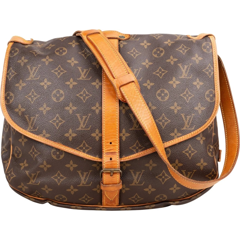 Louis Vuitton Tote Louis Vuitton Canvas Monogram Saumur 35 Crossbody  braun