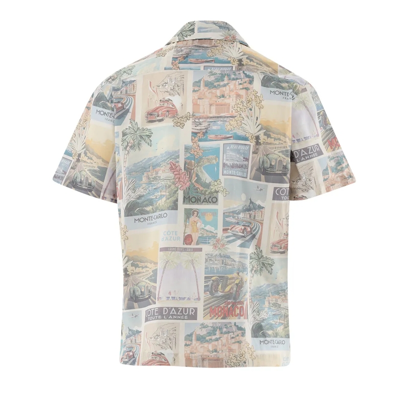 VAN LAACK Hemd Hemd Tailor Fit Druck bunt