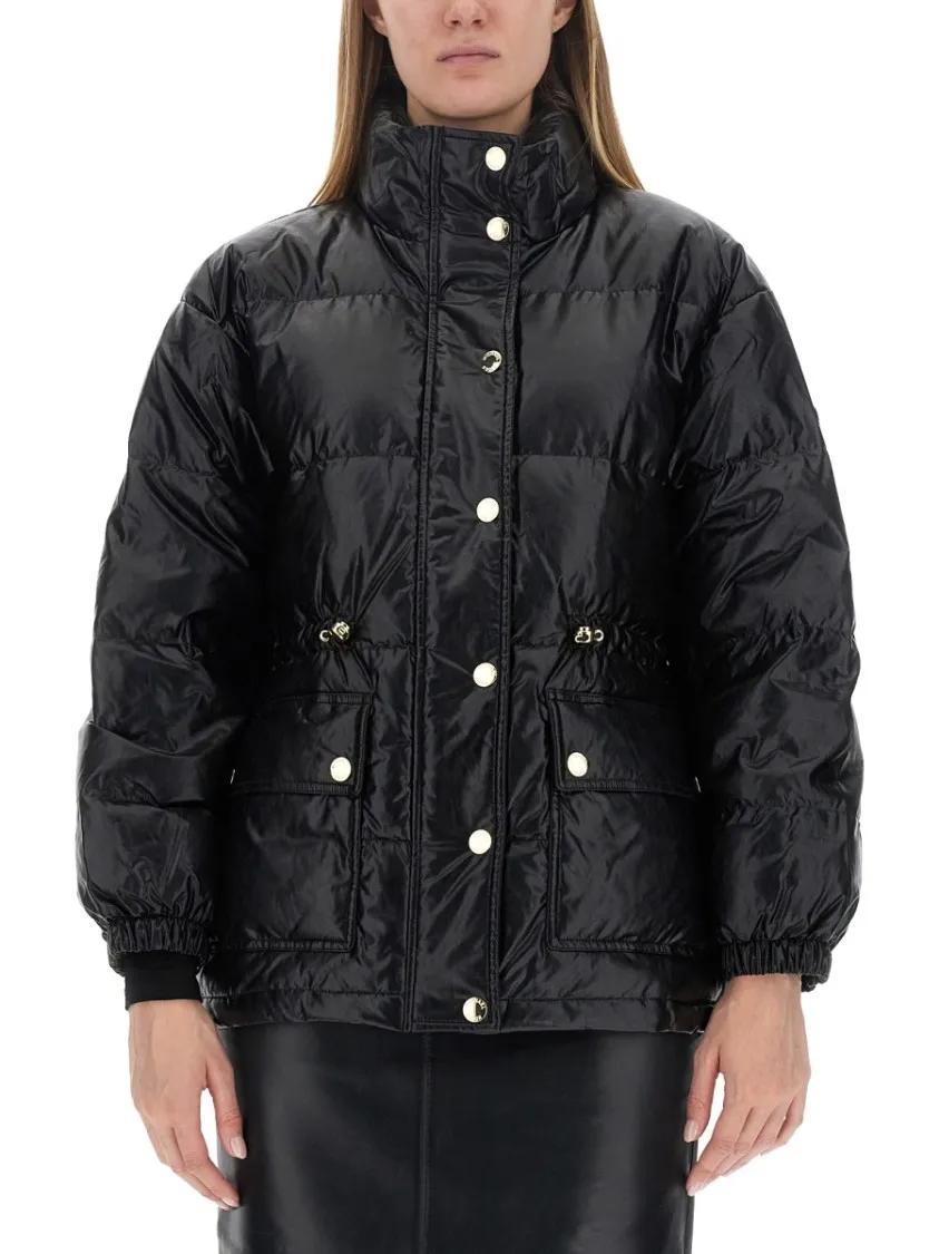 Thumbnail - Michael Kors - Relaxed Fit Down Jacket With Hood - Größe XS - schwarz
