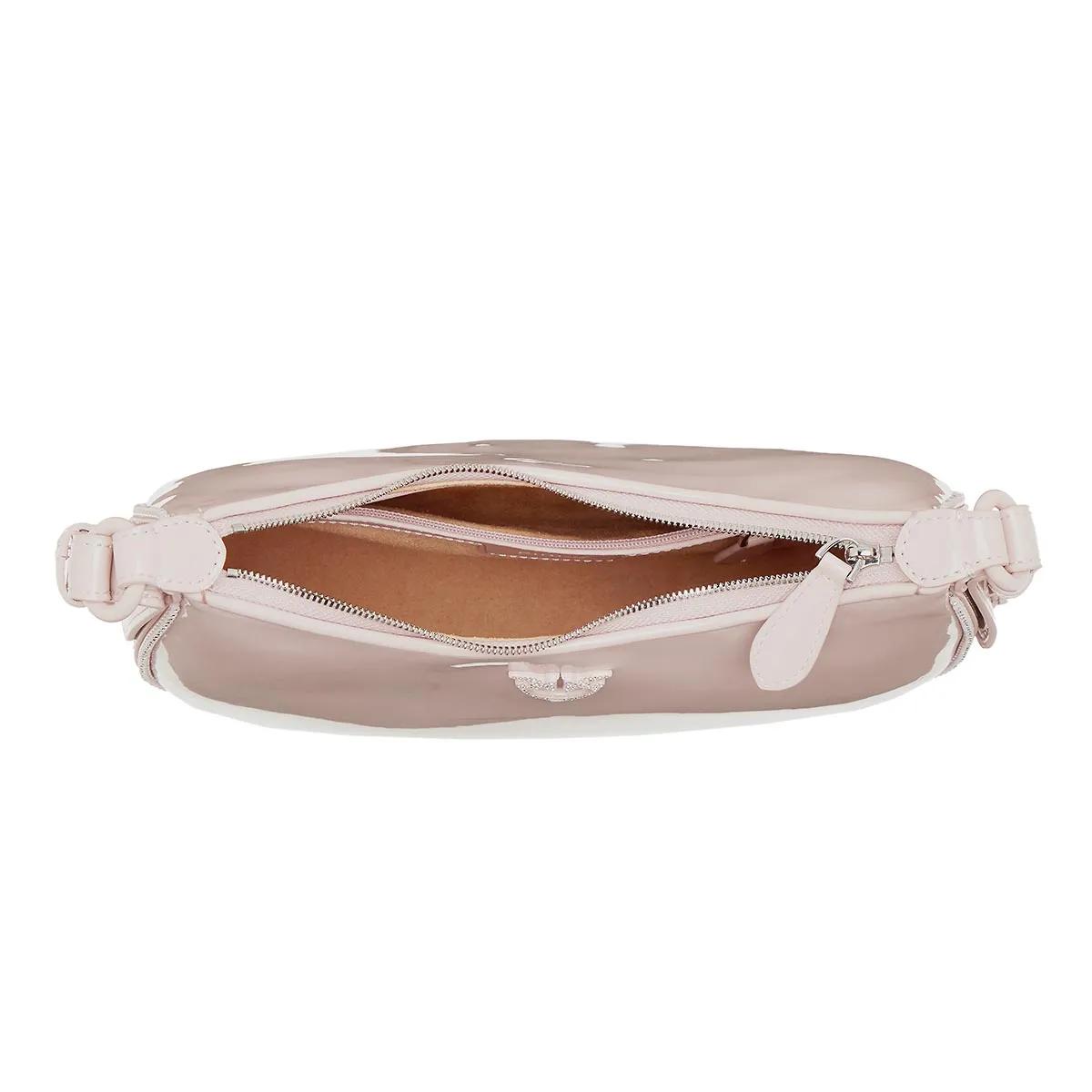 pinko Hobo bags Half Moon Mini Fl in poeder roze