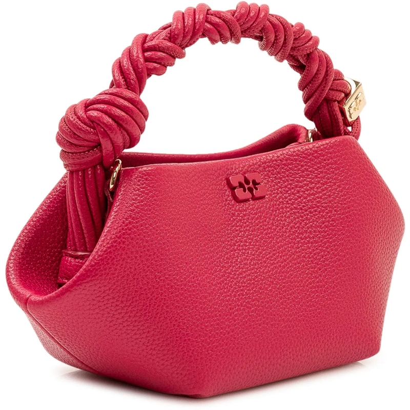 GANNI Tote Borsa Bou Mini con Manico Intrecciato rose(Image 3)