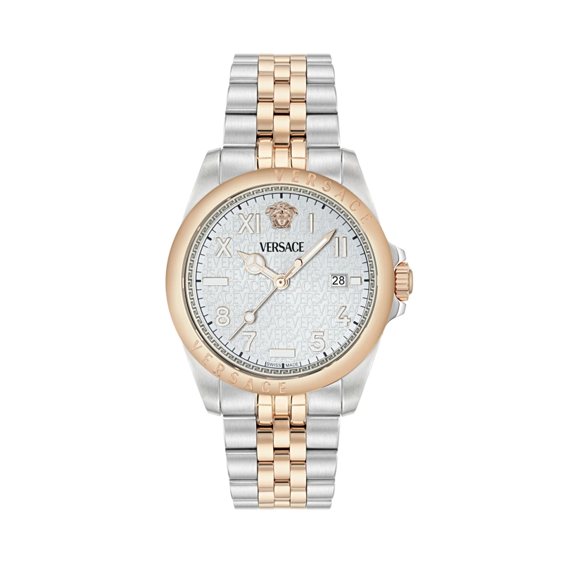 Versace Quarzuhr Quarz Analog Uhr Versace Anteo silber