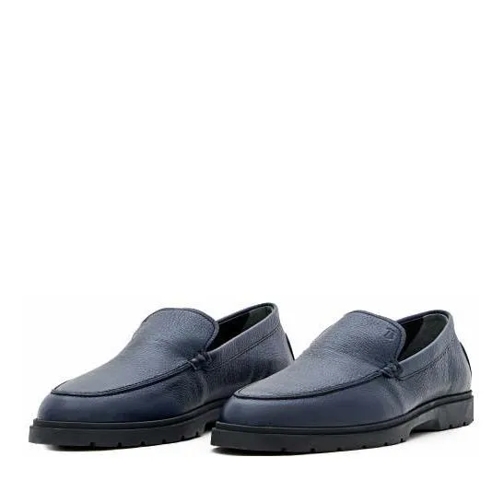 Tod's Mocassino Pelle Cervo Blu Blue Mocassin