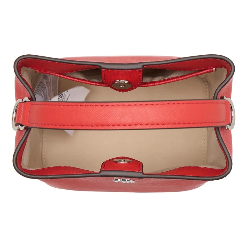 Lauren Ralph Lauren Bucket Bag Reese Sm Bkt-Bucket Bag-Small Bright Vermillion(Image 5)
