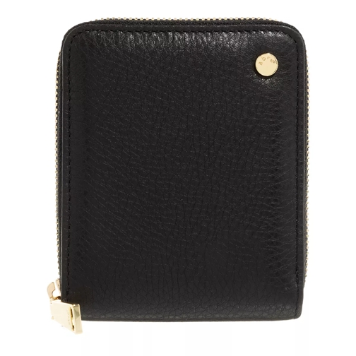 Abro Geldbörse Black/Gold Portemonnaie mit Zip-Around-Reißverschluss