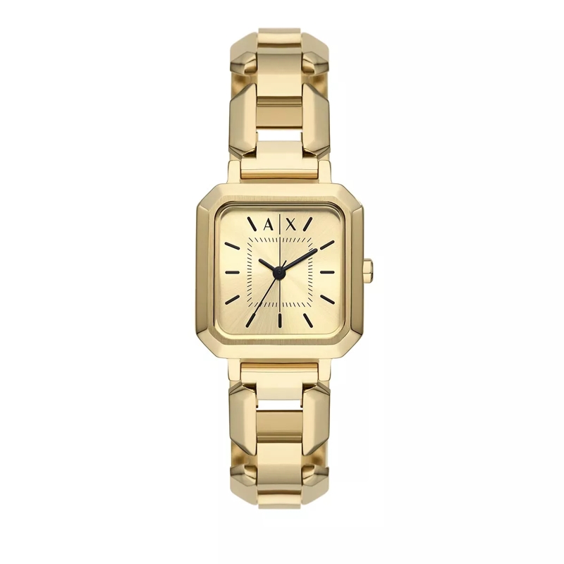 Armani Exchange Quartz Horloge Armani Exchange Three-Hand Gold-Tone Stainless Ste Gold