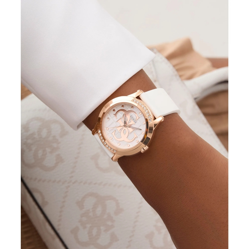 Guess Quarzuhr Quarz-Analoguhr Annette weiss(Image 3)