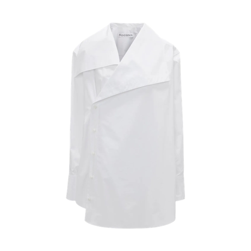 J.W.Anderson Chemises Asymmetrisches Popeline-Hemd white white