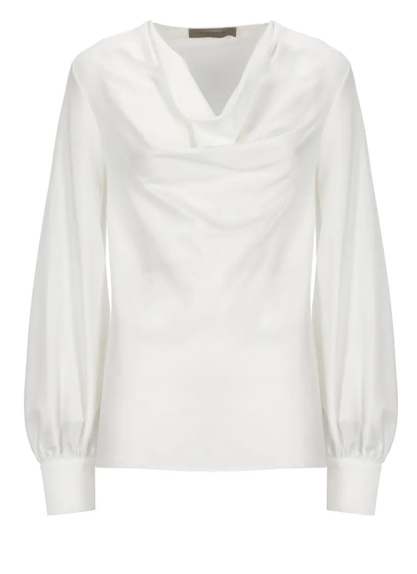 D. Exterior - White Blouse - Größe S - weiß