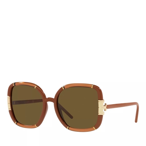 Tory Burch Sunglasses 0TY9071U Transparent Camel/Camel Sunglasses