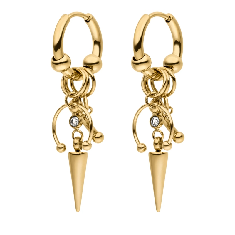 Liebeskind Berlin Ohrstecker Edelstahl Urban Chic gold(Image 3)