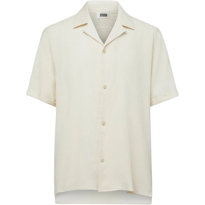 DRYKORN Legeres Oberteil Drykorn Bijan_2 Korte Mouw Overhemden Off White 15 weiß