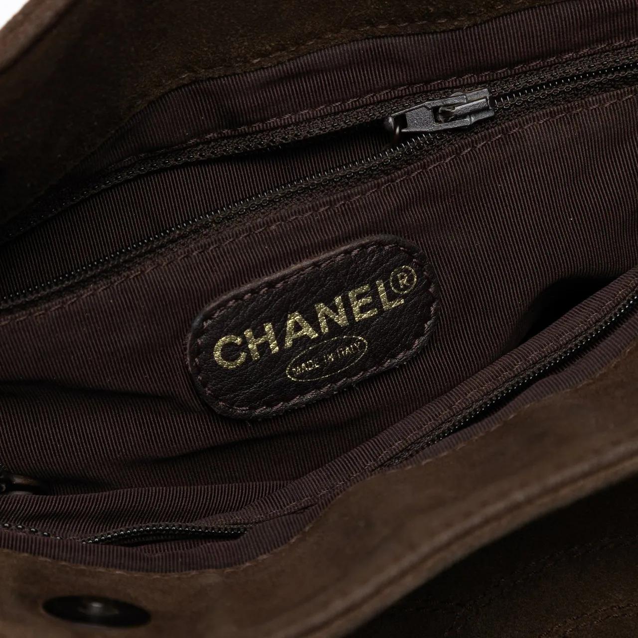 Thumbnail - Chanel Shopper - CC Suede Tote - Gr. unisize - in Braun - für Damen