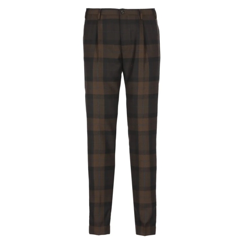 Incotex  Virgin Wool Trousers Brown