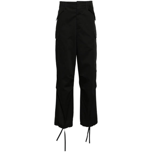 MSGM  Black Cargo Pants Black