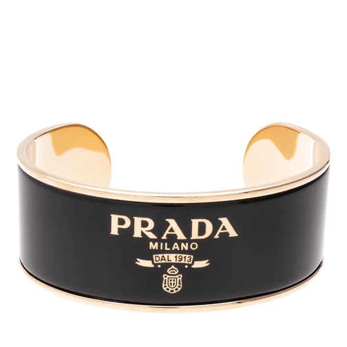 Prada Armspange Metal Bracelet Nero / Gold