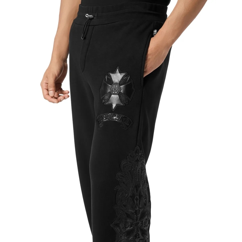 Philipp Plein Jogginghose Jogging Trousers Chrome schwarz(Image 5)