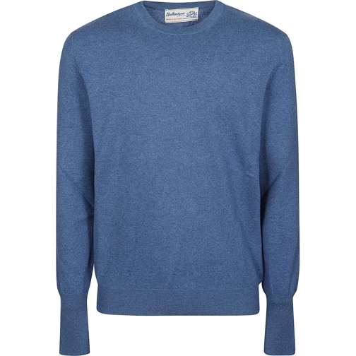 Ballantyne  Plain Sweater Blue blau