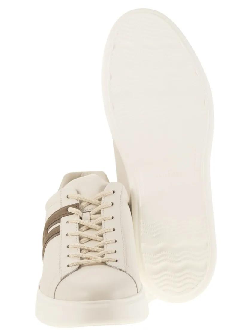 Thumbnail - Hogan Low-Top Sneaker - H580 - Leather Trainers - Gr. 6_5 - in Beige - für Damen