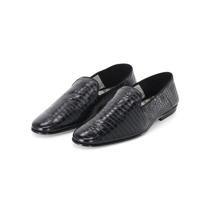 Tom Ford Schnürschuhe Loafers aus Leder schwarz