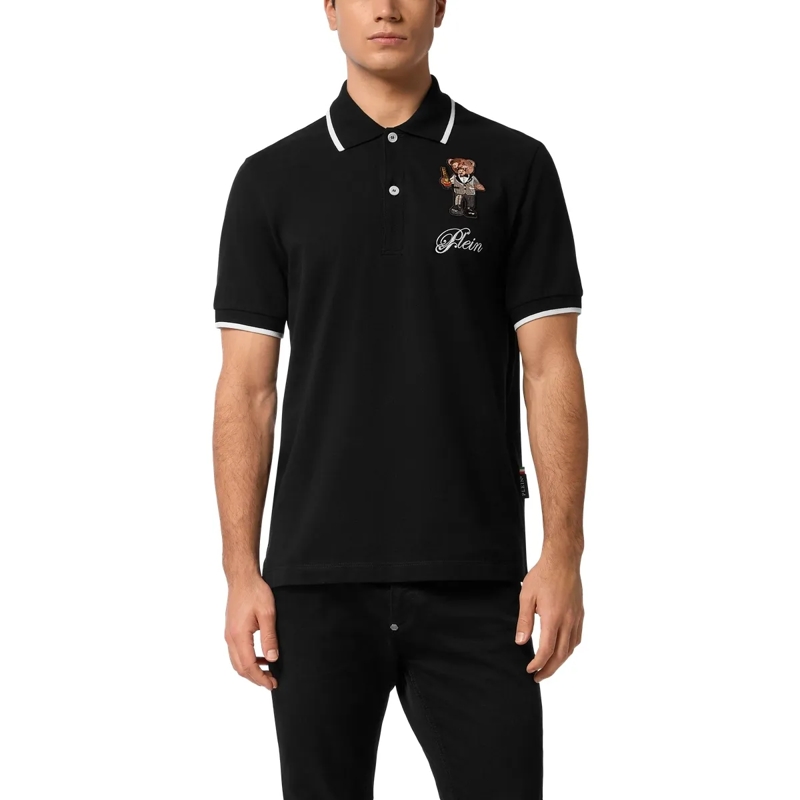 Philipp Plein Top Poloshirt Ss Teddy schwarz(Image 3)