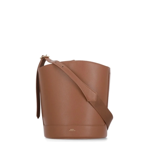 A.P.C. Ana Shoulder Bag Brown Axelremsväska