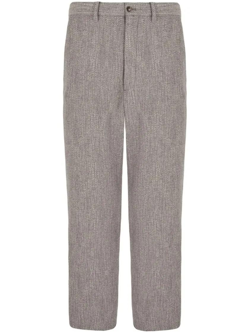 Giorgio Armani - Light Grey Cropped Trousers - Größe 48 - grau